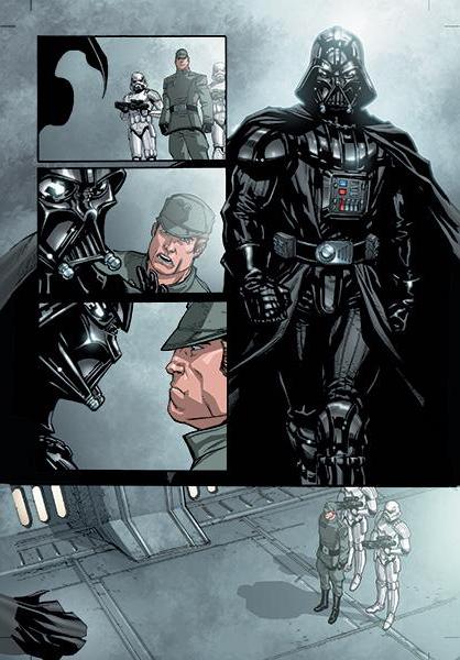 Star Wars #1, Page 20, Jan. 9, 2013. Colors by Gabe Eltaeb. Star Wars © 2013 Lucasfilm Ltd. & ™. All rights reserved.